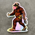Bubblegum Sasquatch Holographic Sticker