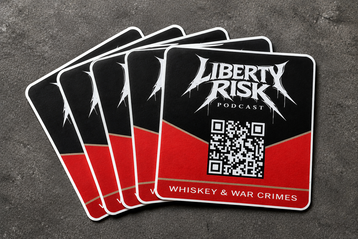 LR Podcast QR Code Sticker