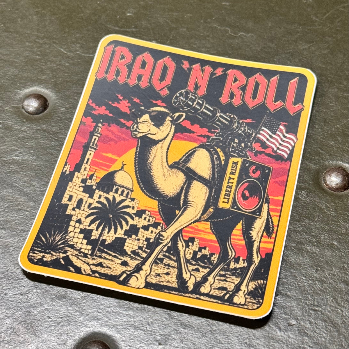 Iraq N Roll Sticker