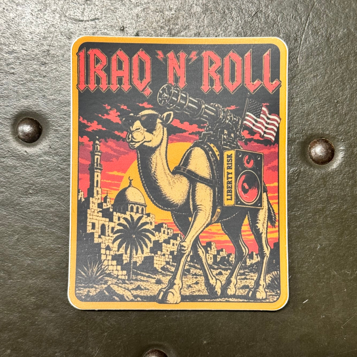 Iraq N Roll Sticker