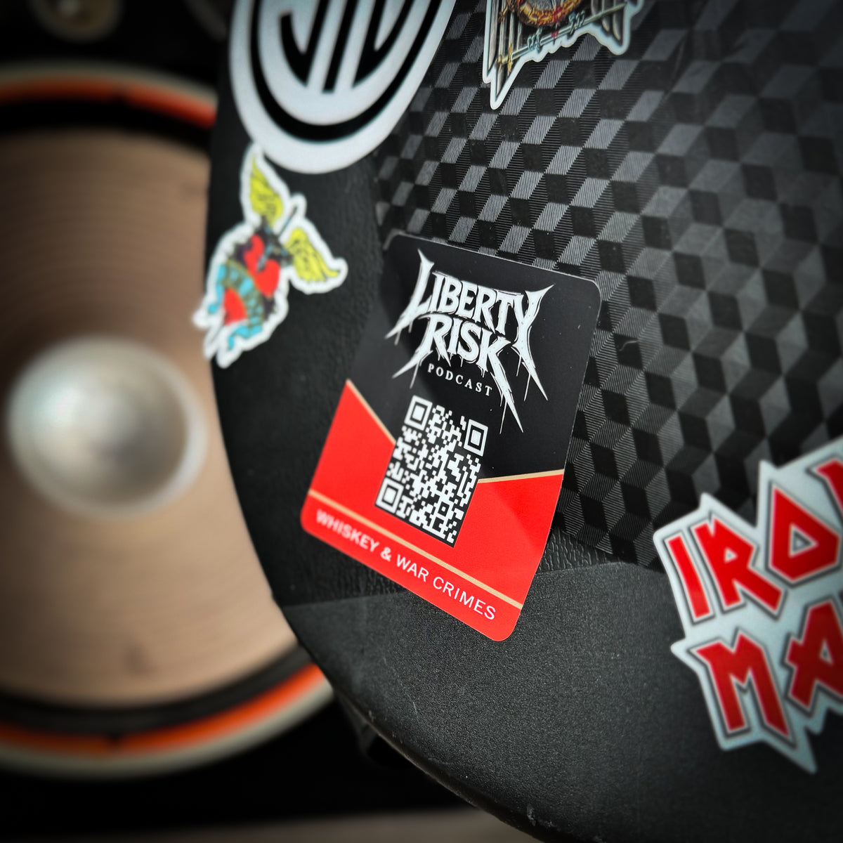 LR Podcast QR Code Sticker