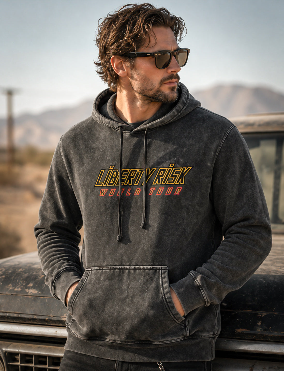World Tour Hoodie - Mineral Washed
