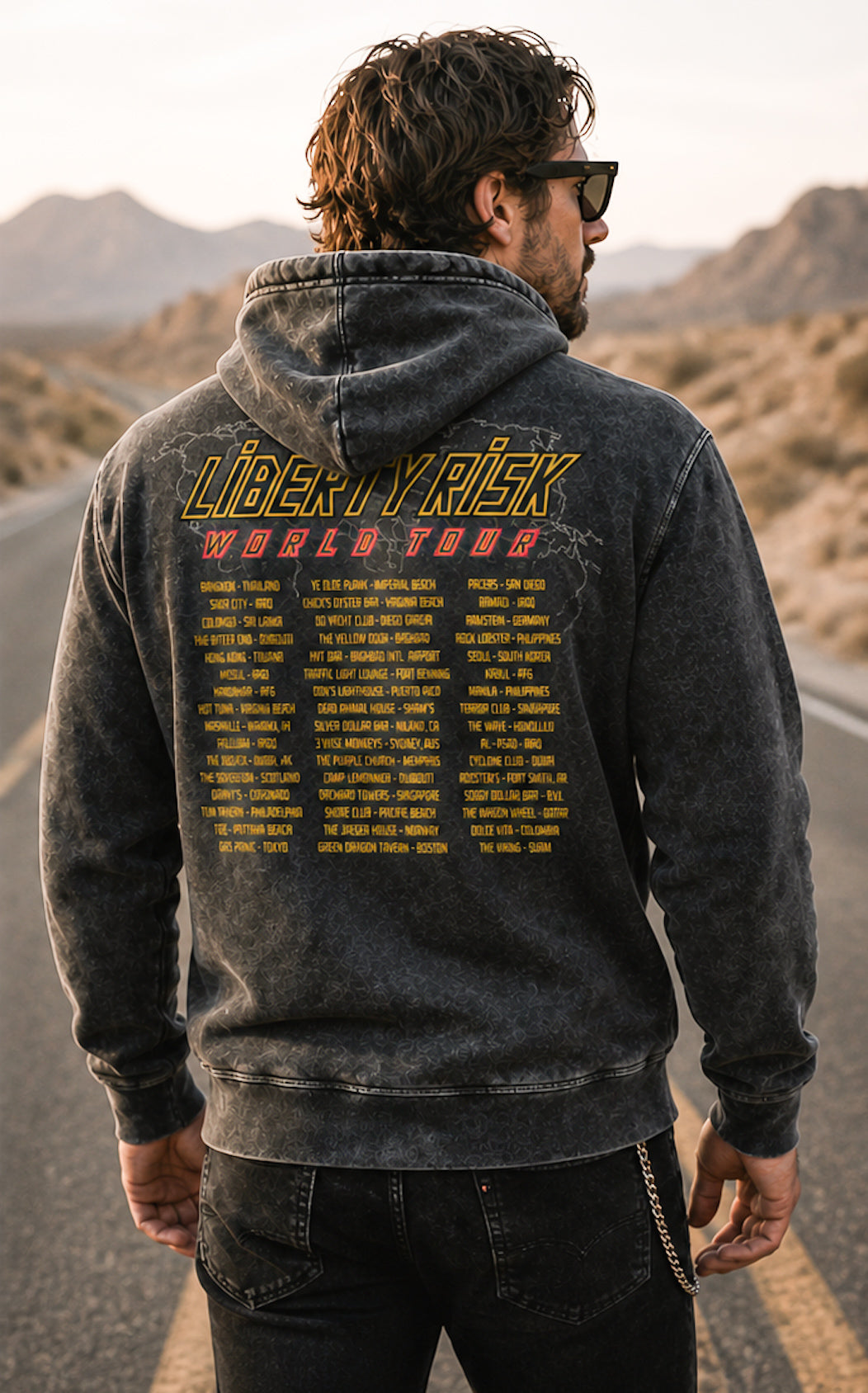 World Tour Hoodie - Mineral Washed