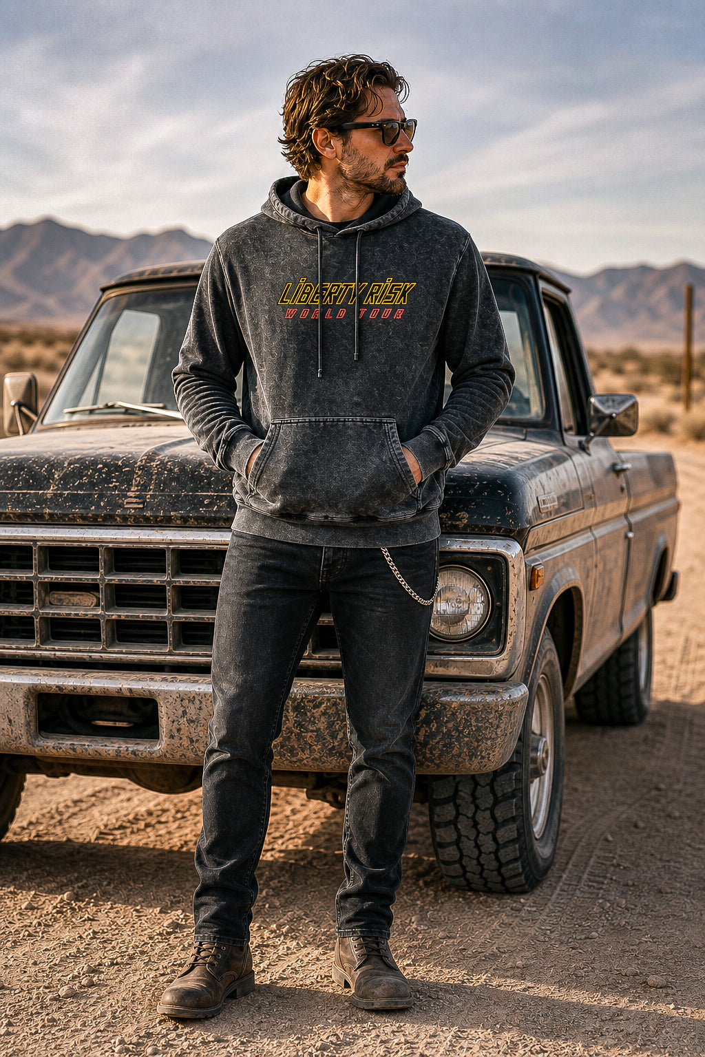 World Tour Hoodie - Mineral Washed