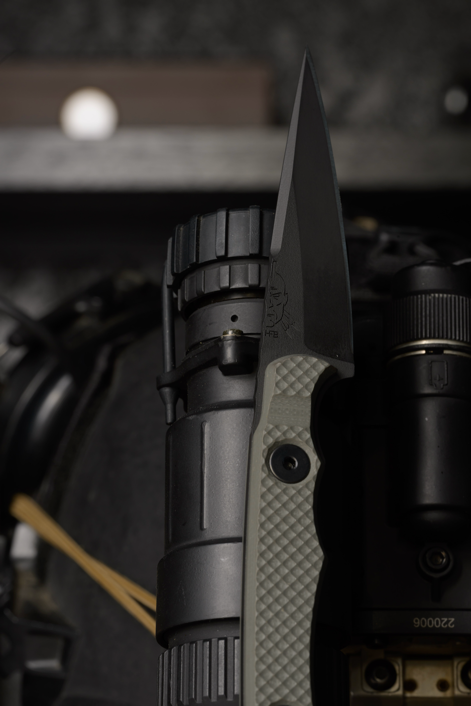 Liberty Risk x Half Face Blades | Slenderman Collab Knife