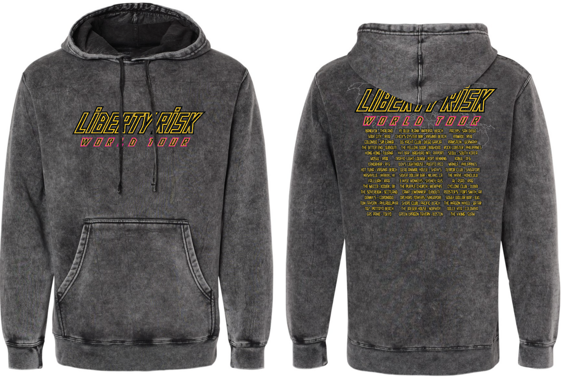 World Tour Hoodie - Mineral Washed