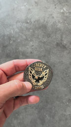 Whiskey & War Crimes Black & Gold Coin